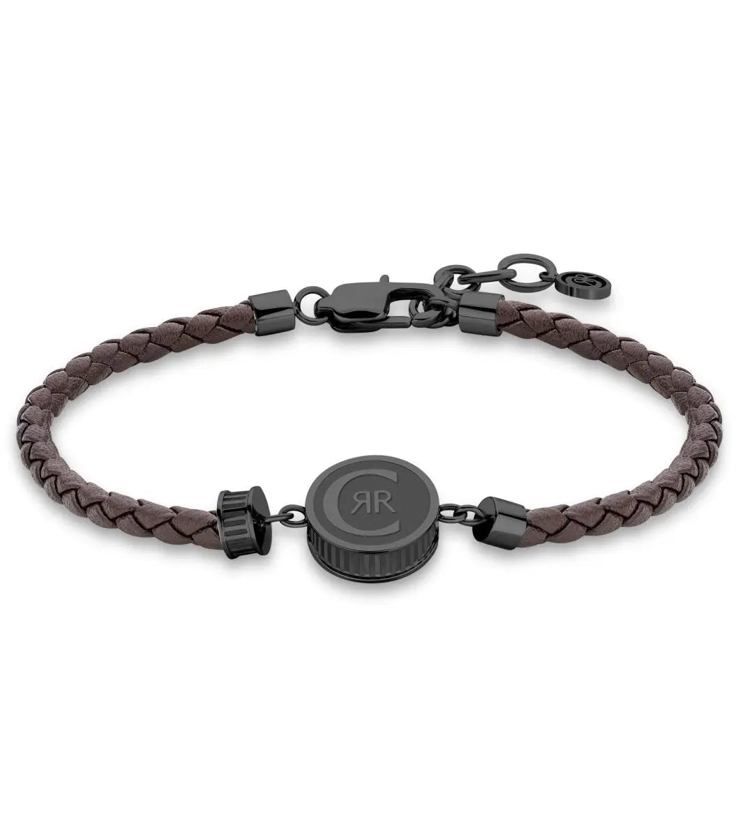 Cerutti CIAGB2128301 Venetian Ανδρικό Βραχιόλι με Δέρμα και Ατσάλι - Κοσμηματοπωλείο Goldy