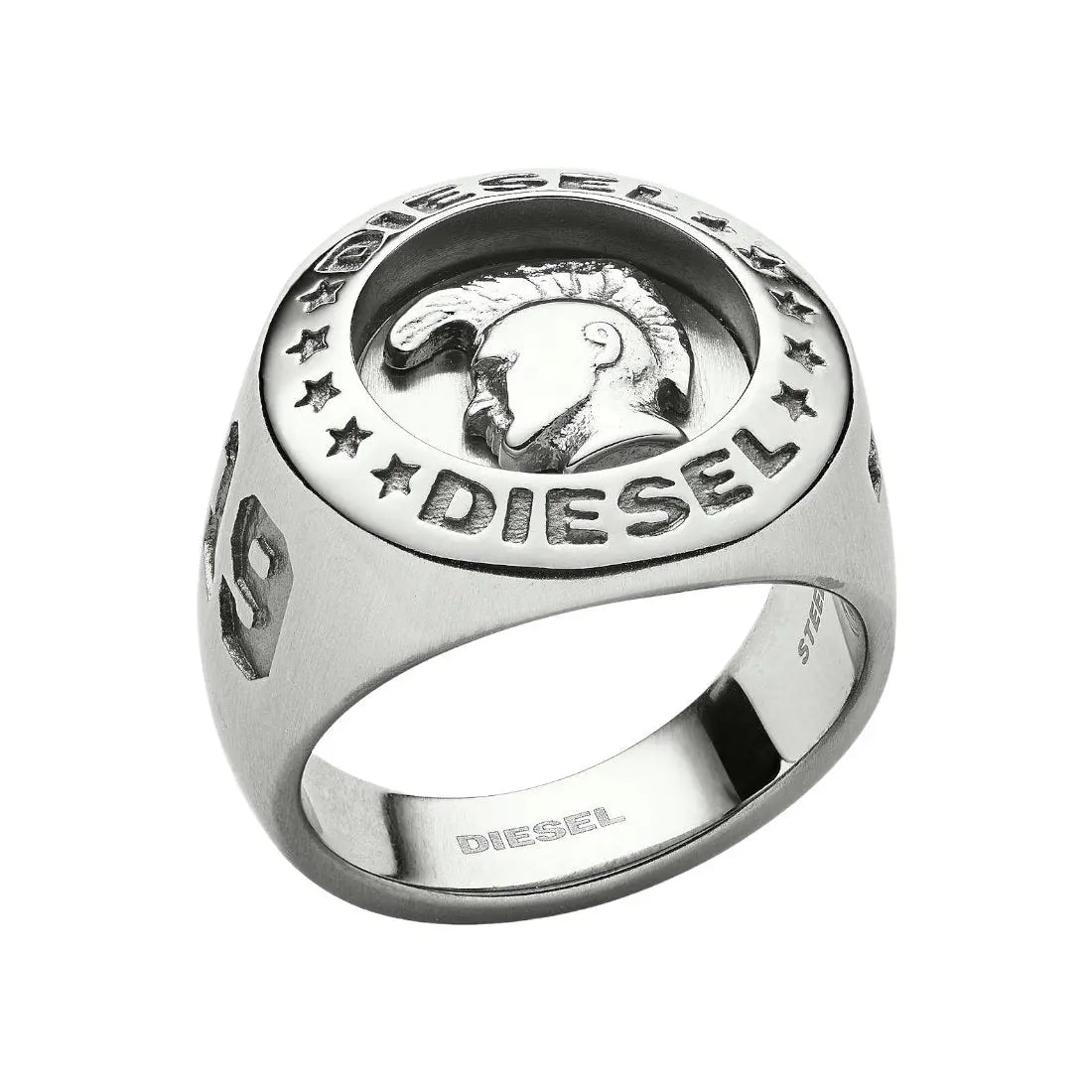 Diesel DX1231040515 Δαχτυλίδι Ανδρικό Από Ανοξείδωτο Ατσάλι - Κοσμηματοπωλείο Goldy
