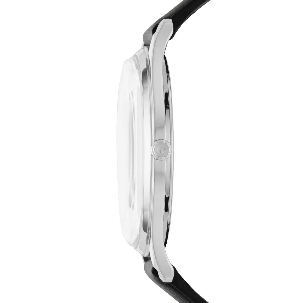 Emporio Armani AR11287 Three-Hand Black Leather Strap - Κοσμηματοπωλείο Goldy
