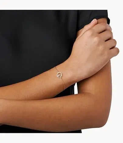 Emporio Armani EG3521221 Βραχιόλι Από Ροζ Επιχρυσωμένο Ασήμι - Κοσμηματοπωλείο Goldy