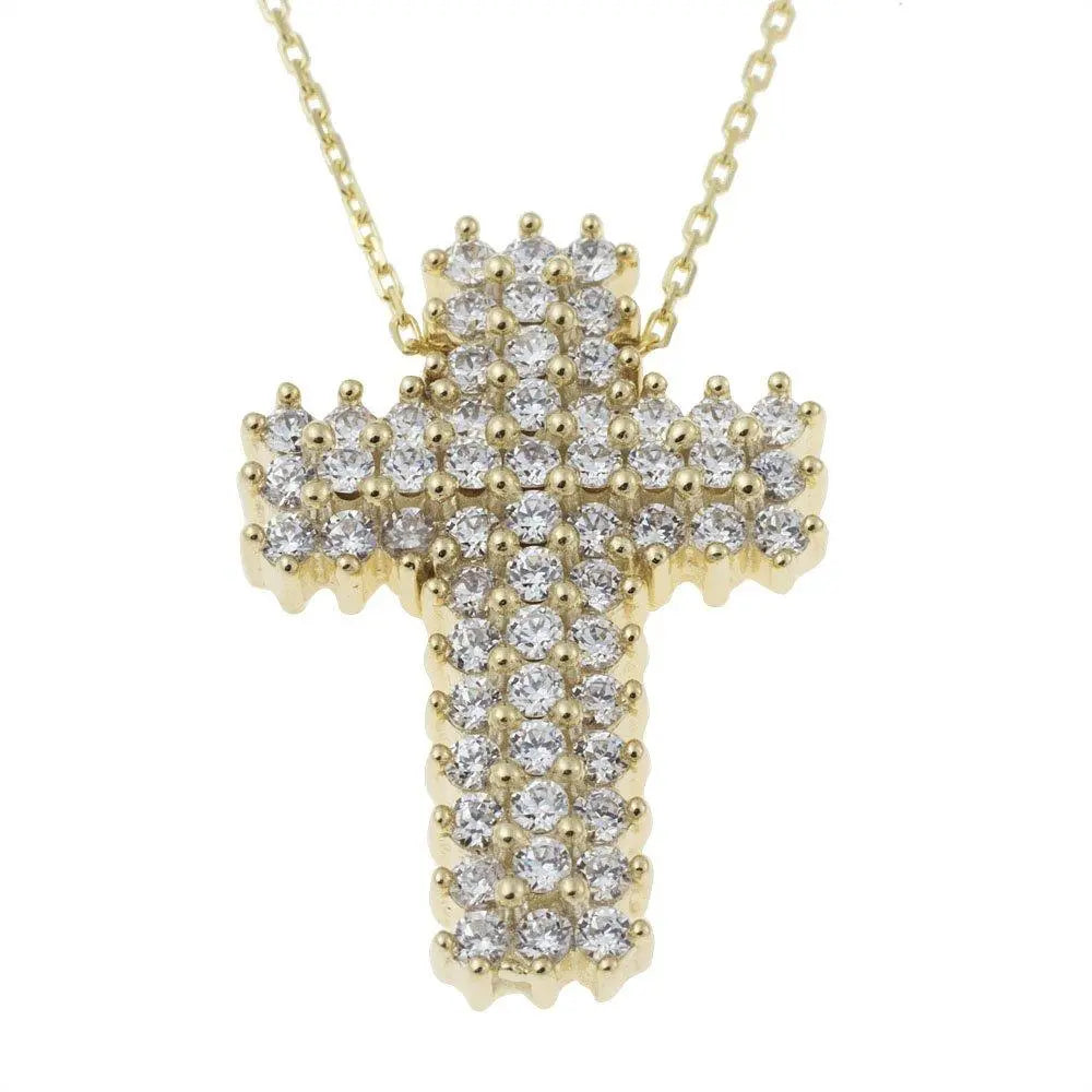 Facad’oro STA176 Χρυσός Βαφτιστικός Σταυρός 14ct - Κοσμηματοπωλείο Goldy