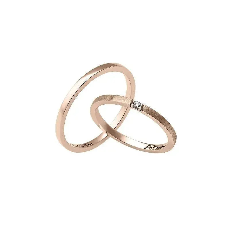 FaCad'oro WR-40 Λευκόχρυσες Βέρες Γάμου 14ct - Κοσμηματοπωλείο Goldy