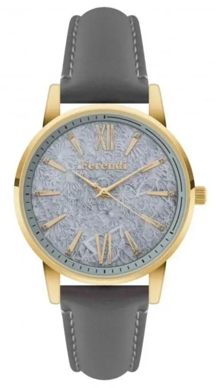 Ferendi FE8448G-96 Vertigo Grey Leather Strap - Κοσμηματοπωλείο Goldy