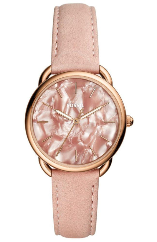 FOSSIL ES4419 Tailor Pink Leather Strap - Κοσμηματοπωλείο Goldy