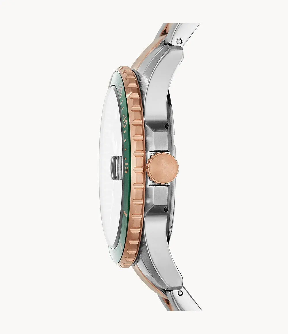 FOSSIL FS5743 FB01 Two Tone Stainless Steel Bracelet - Κοσμηματοπωλείο Goldy