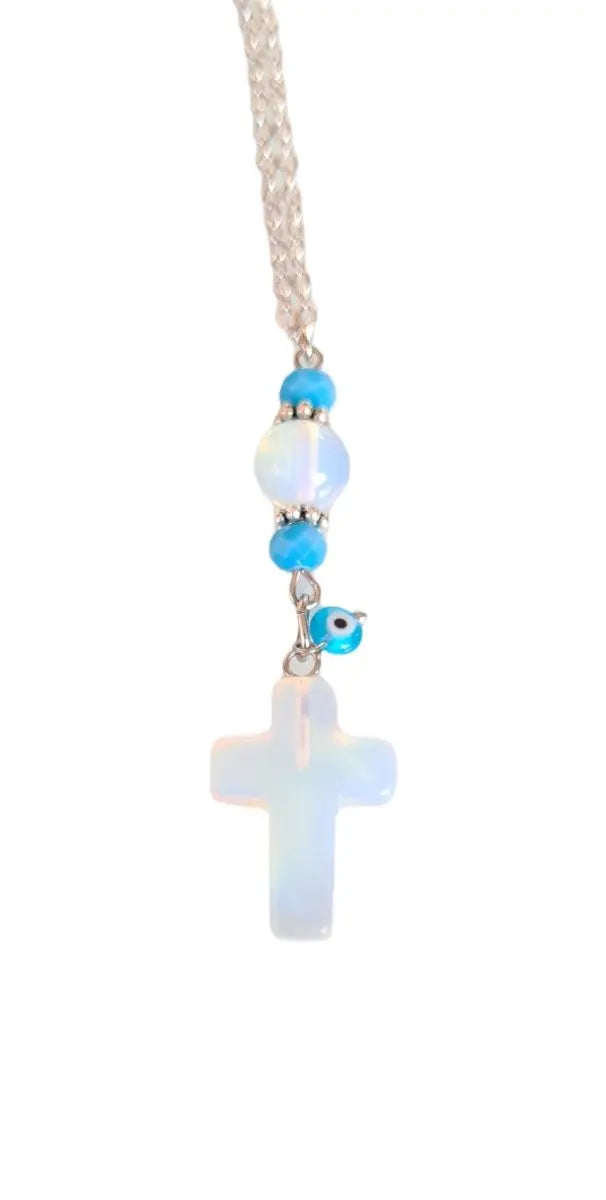 Φυλαχτό Αυτοκινήτου 40149 με Σταυρό από Ατσάλι - Κοσμηματοπωλείο Goldy