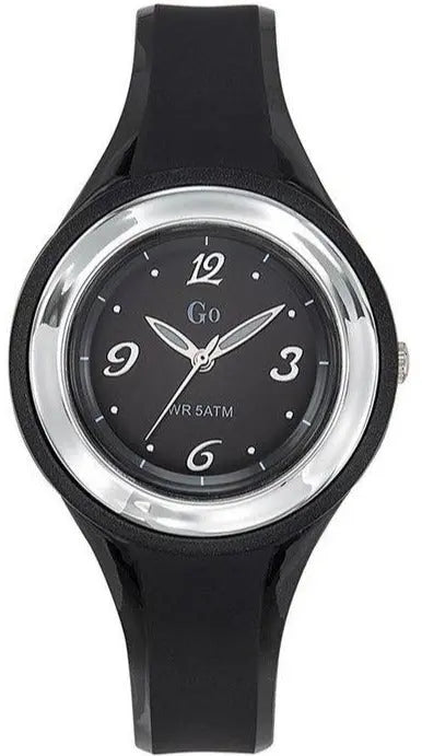GO Girl Only 699182 Black Rubber Strap - Κοσμηματοπωλείο Goldy