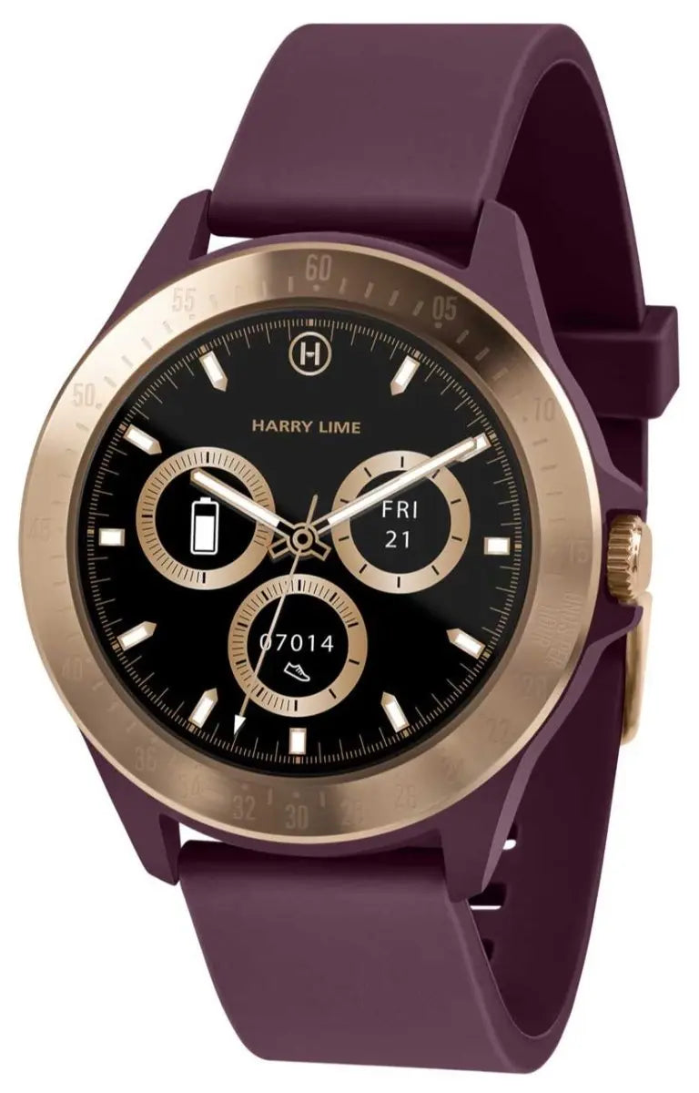 Harry Lime HA07-2016 Smartwatch Berry Silicon Strap - Κοσμηματοπωλείο Goldy