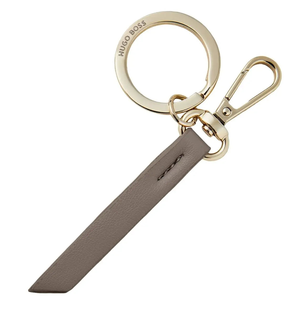 HUGO BOSS HAK311H Μπρελόκ Triga Taupe Key Ring - Κοσμηματοπωλείο Goldy