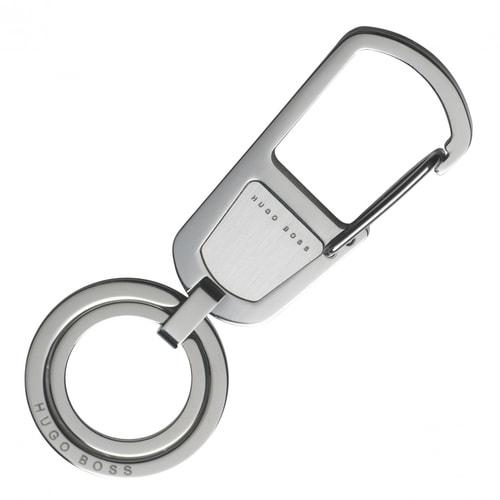 HUGO BOSS HAK858B Μπρελόκ Contrast Chrome Key Ring - Κοσμηματοπωλείο Goldy