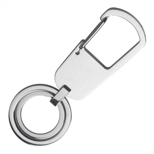 HUGO BOSS HAK858B Μπρελόκ Contrast Chrome Key Ring - Κοσμηματοπωλείο Goldy
