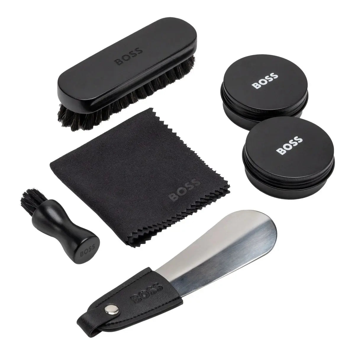 HUGO BOSS HAS321A Iconic Shoe Care Kit Black - Κοσμηματοπωλείο Goldy