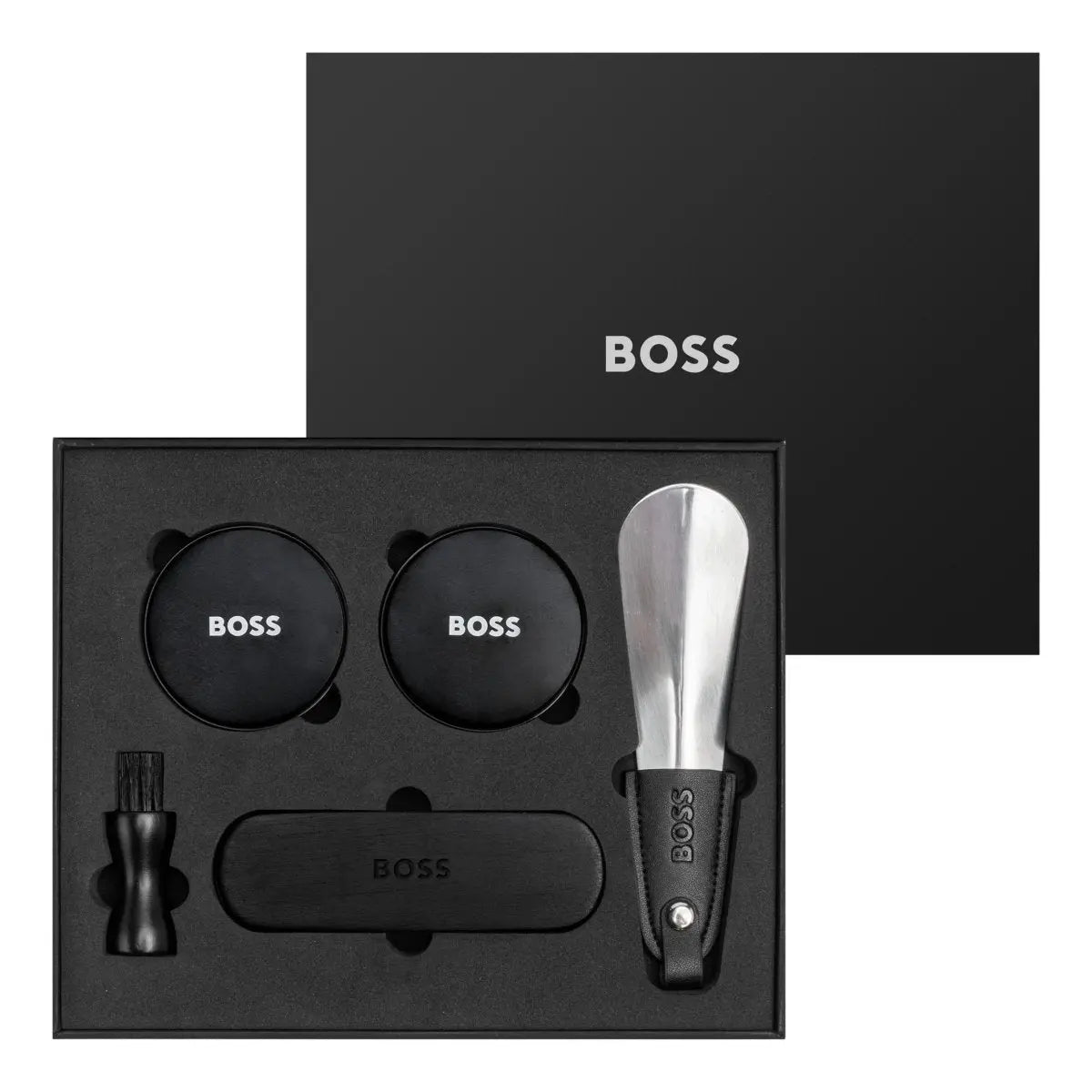 HUGO BOSS HAS321A Iconic Shoe Care Kit Black - Κοσμηματοπωλείο Goldy