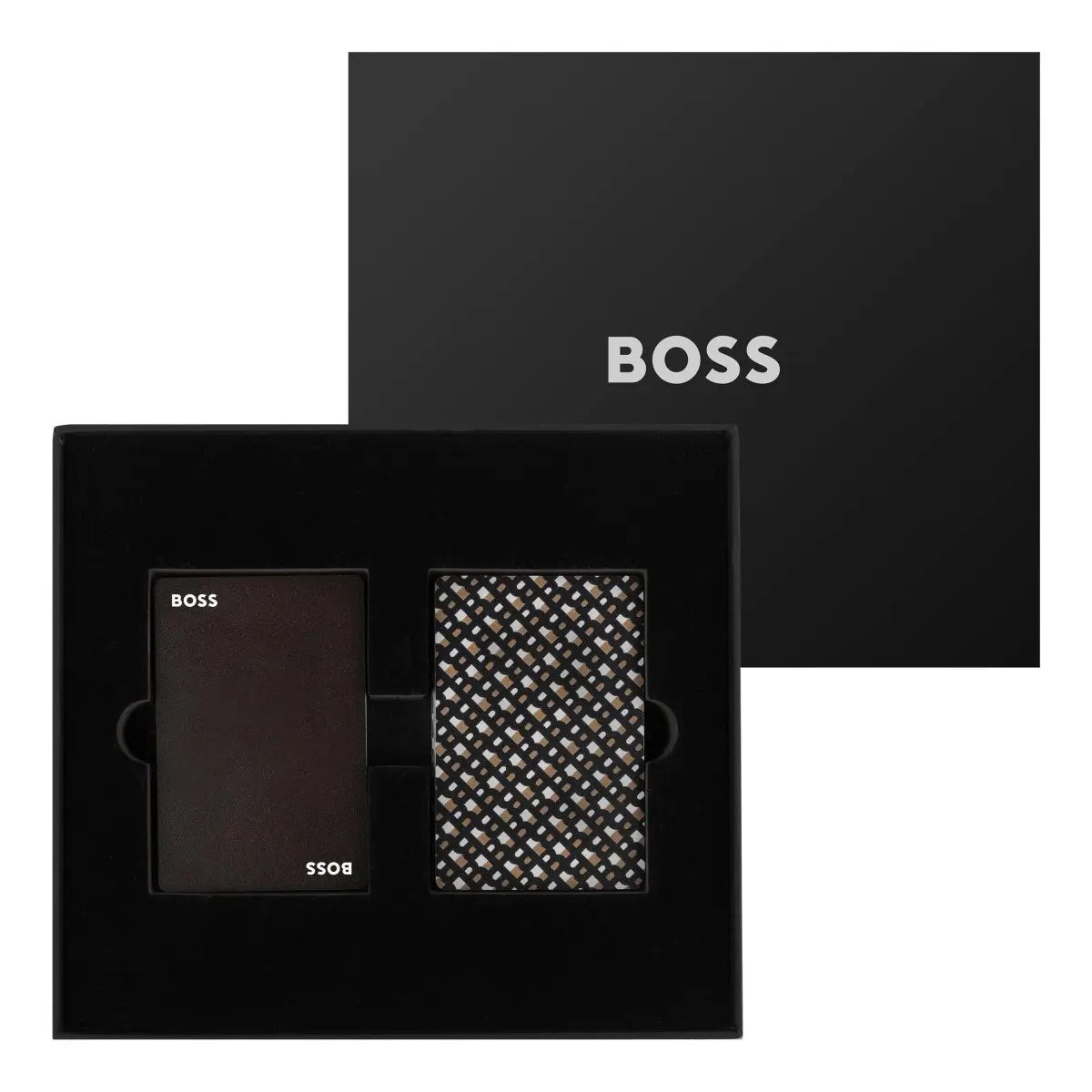 HUGO BOSS HAZ321A Τράπουλα Playing Cards Iconic Black Gift Set - Κοσμηματοπωλείο Goldy