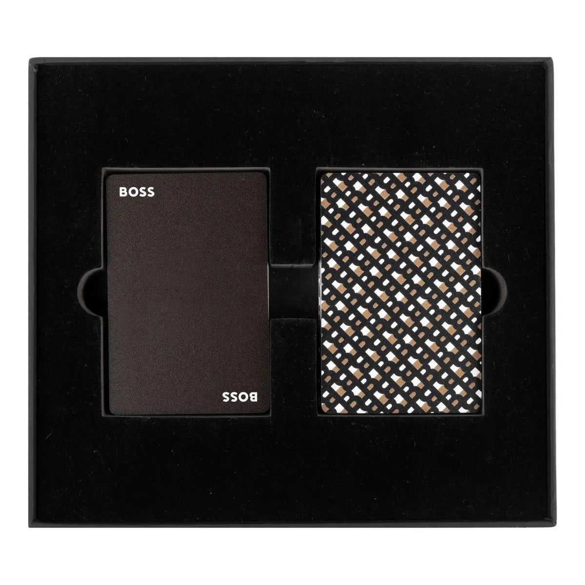 HUGO BOSS HAZ321A Τράπουλα Playing Cards Iconic Black Gift Set - Κοσμηματοπωλείο Goldy