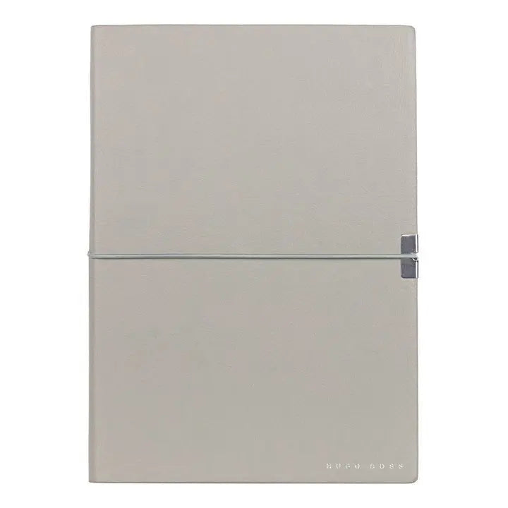 HUGO BOSS HNH124KL Σημειωματάριο A5 Essential Storyline Grey Notebook - Κοσμηματοπωλείο Goldy