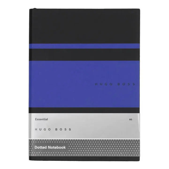 HUGO BOSS HNH127LD Σημειωματάριο A5 Essential Gear Matrix Blue Notebook - Κοσμηματοπωλείο Goldy