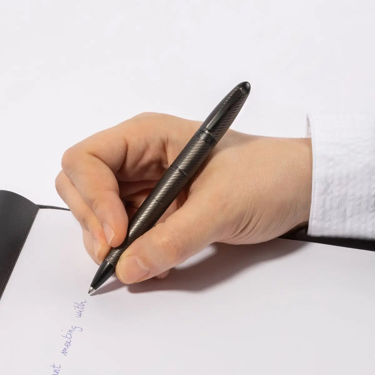 HUGO BOSS HSF1564D Στυλό Oval Gun Ballpoint Pen - Κοσμηματοπωλείο Goldy