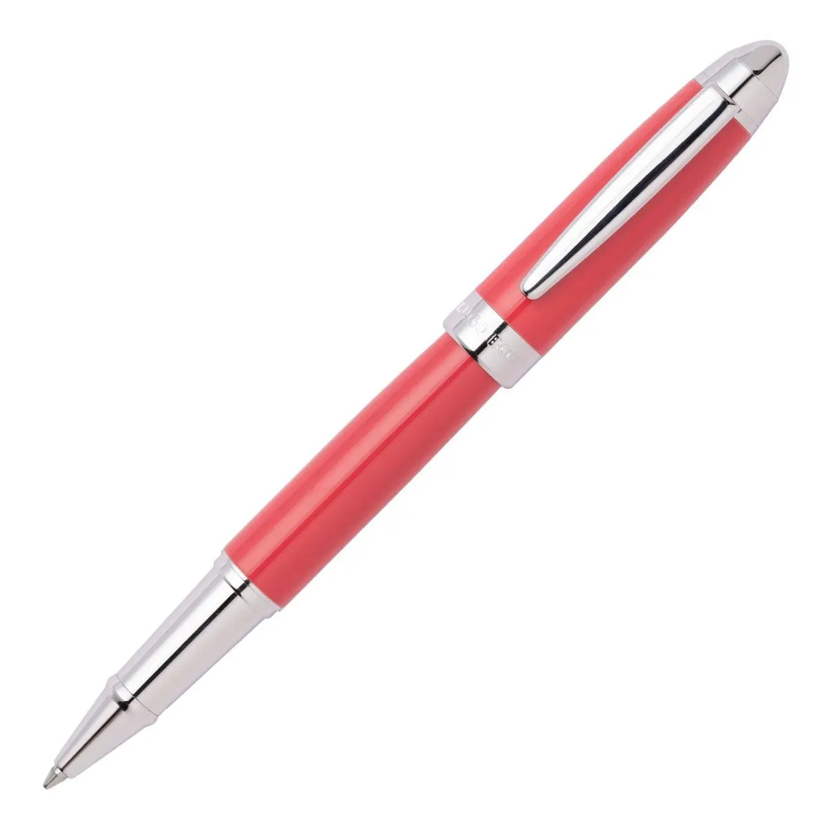 HUGO BOSS HSN0015P Στυλό Icon Corail/Chrome Rollerball Pen - Κοσμηματοπωλείο Goldy