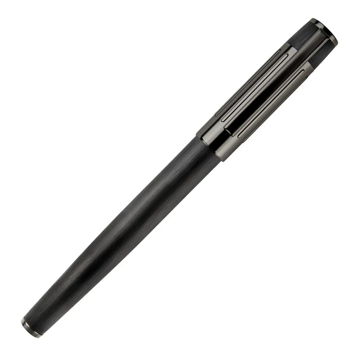 HUGO BOSS HSV3062A Πένα Gear Ribs Black Fountain Pen - Κοσμηματοπωλείο Goldy
