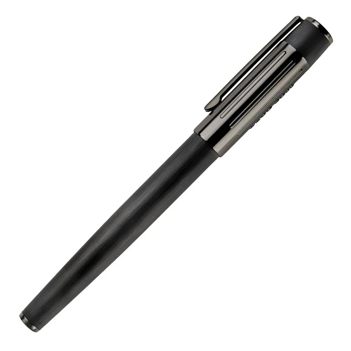 HUGO BOSS HSV3062A Πένα Gear Ribs Black Fountain Pen - Κοσμηματοπωλείο Goldy