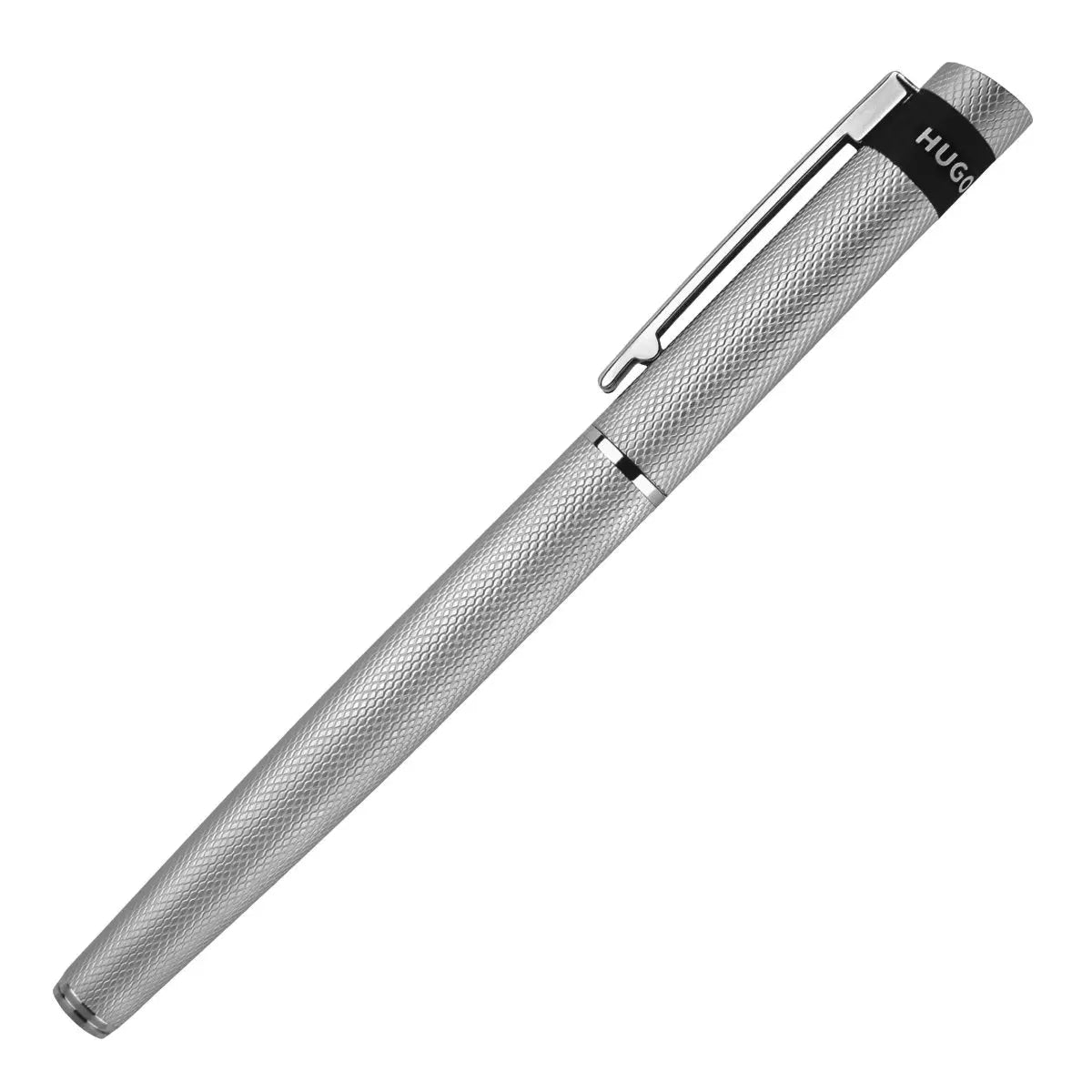 HUGO BOSS HSW3672B Στυλό Loop Diamond Chrome Fountain Pen - Κοσμηματοπωλείο Goldy