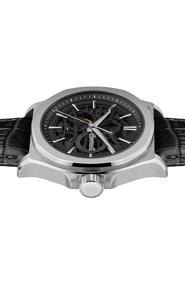Ingersoll I09302B Orville Automatic Black Leather Strap - Κοσμηματοπωλείο Goldy
