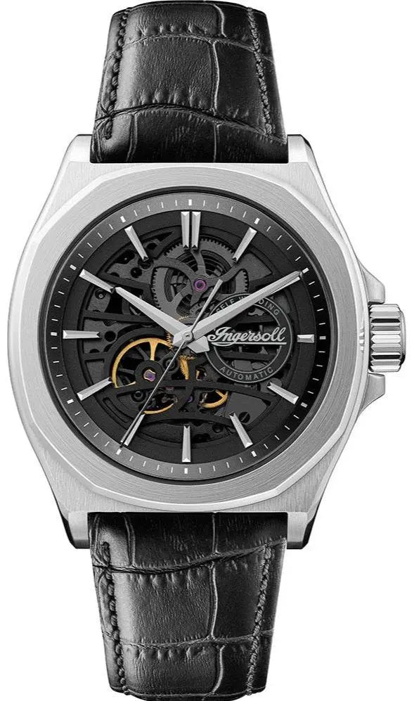 Ingersoll I09302B Orville Automatic Black Leather Strap - Κοσμηματοπωλείο Goldy