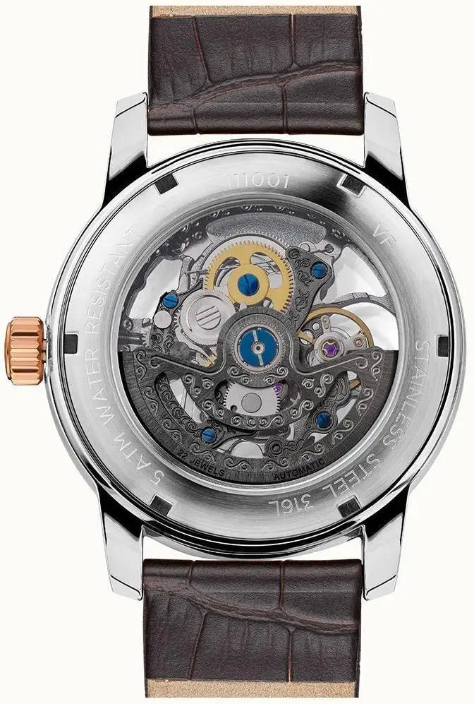 Ingersoll I11001 Baldwin Automatic Brown Leather Strap - Κοσμηματοπωλείο Goldy