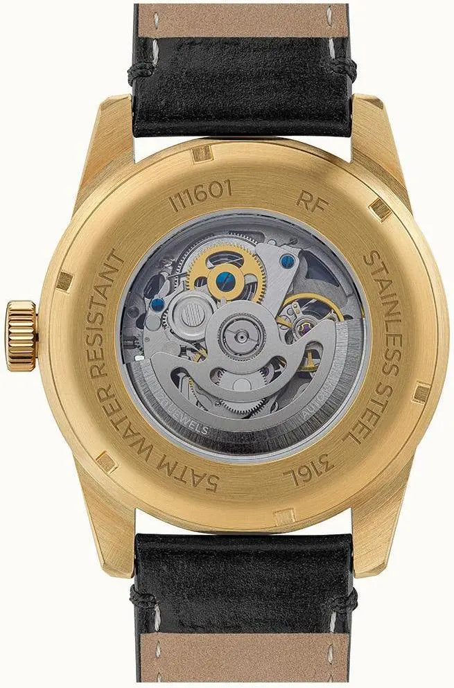 Ingersoll I11601 Carroll Automatic Black Leather Strap - Κοσμηματοπωλείο Goldy