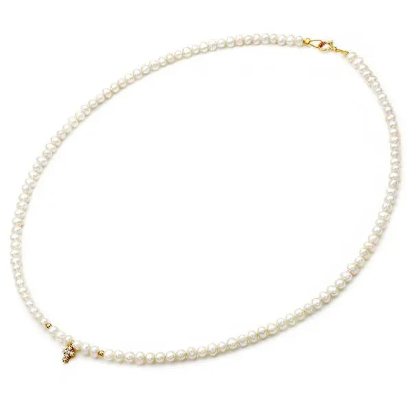 Κολιέ 110273 Μαργαριτάρια Fresh Water Pearl 3,0-3,5mm 14ct - Κοσμηματοπωλείο Goldy
