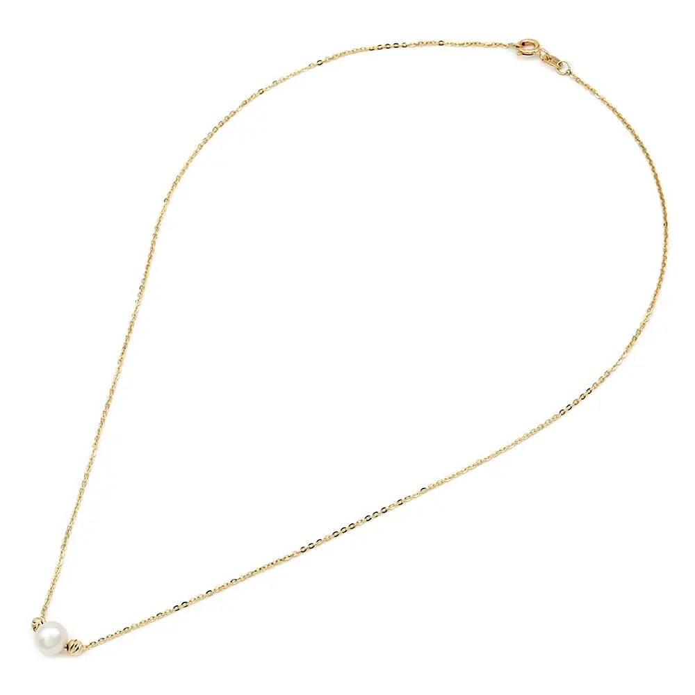 Κολιέ 110381 με Μαργαριτάρι Fresh Water Pearl 6.0-6.5mm 14ct - Κοσμηματοπωλείο Goldy