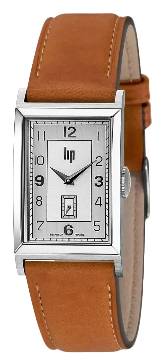 LIP 671276 Churchill T24 Brown Leather Strap - Κοσμηματοπωλείο Goldy