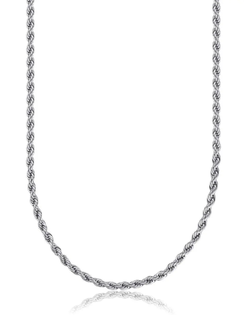 Luca Barra CL246 Αλυσίδα Κορδόνι Στριφτό Από Ατσάλι - Κοσμηματοπωλείο Goldy