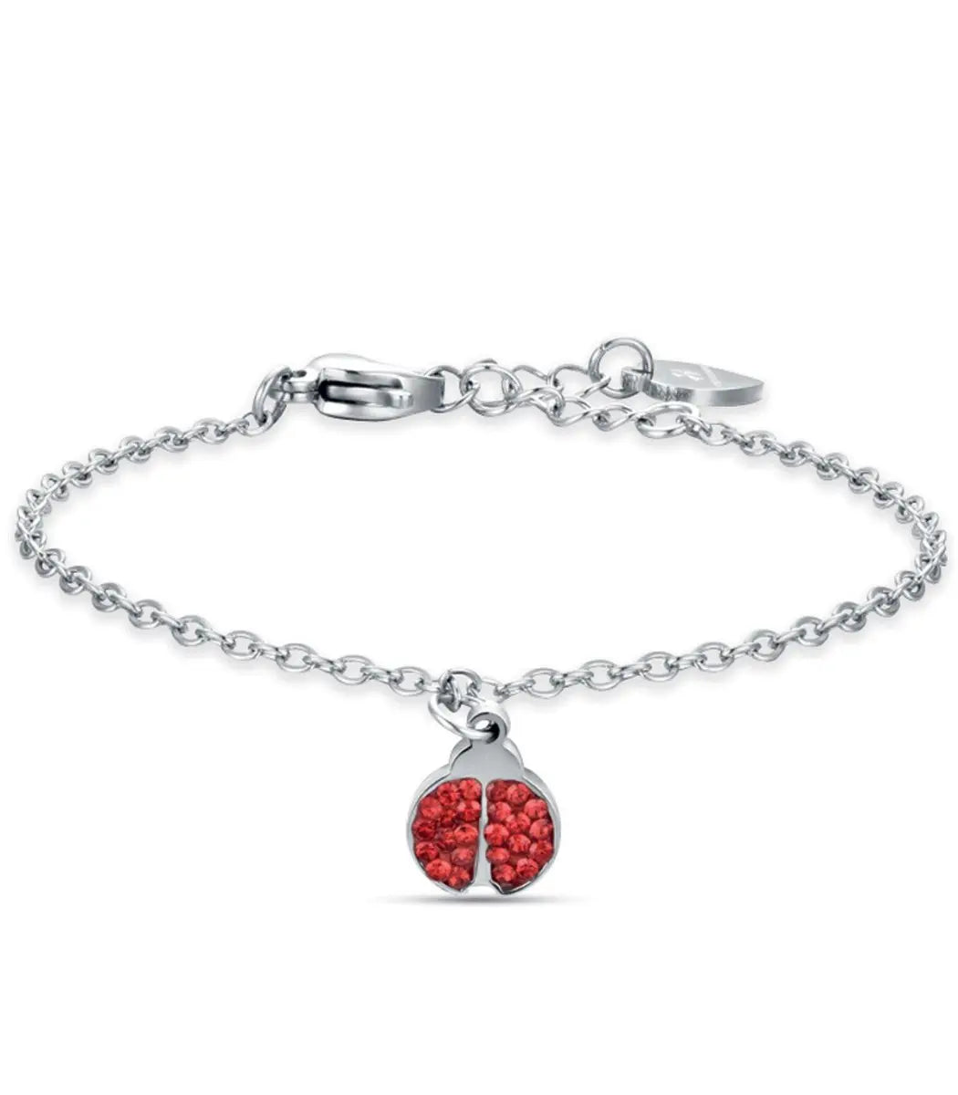 Luca Barra JB124 Βραχιόλι Παιδικό από Ατσάλι με Πασχαλίτσα - Κοσμηματοπωλείο Goldy
