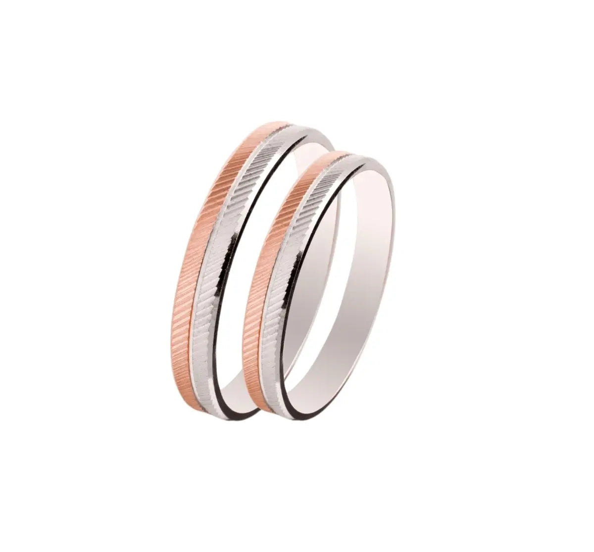 Maschio Femmina SL12 Δίχρωμες Βέρες Γάμου σε 9 ή 14ct - Κοσμηματοπωλείο Goldy