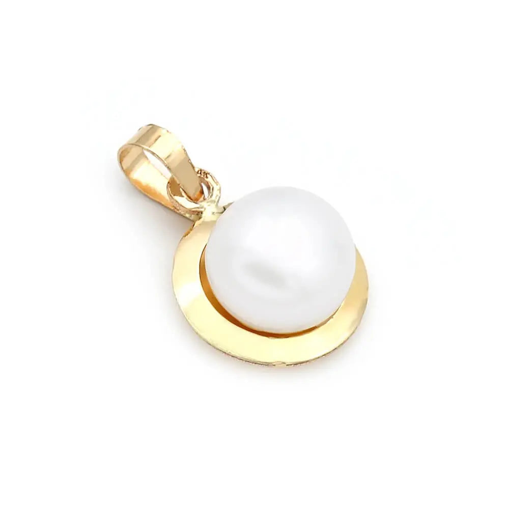 Μενταγιόν 110325 με Μαργαριτάρι Fresh Water Pearl 6mm 14ct - Κοσμηματοπωλείο Goldy