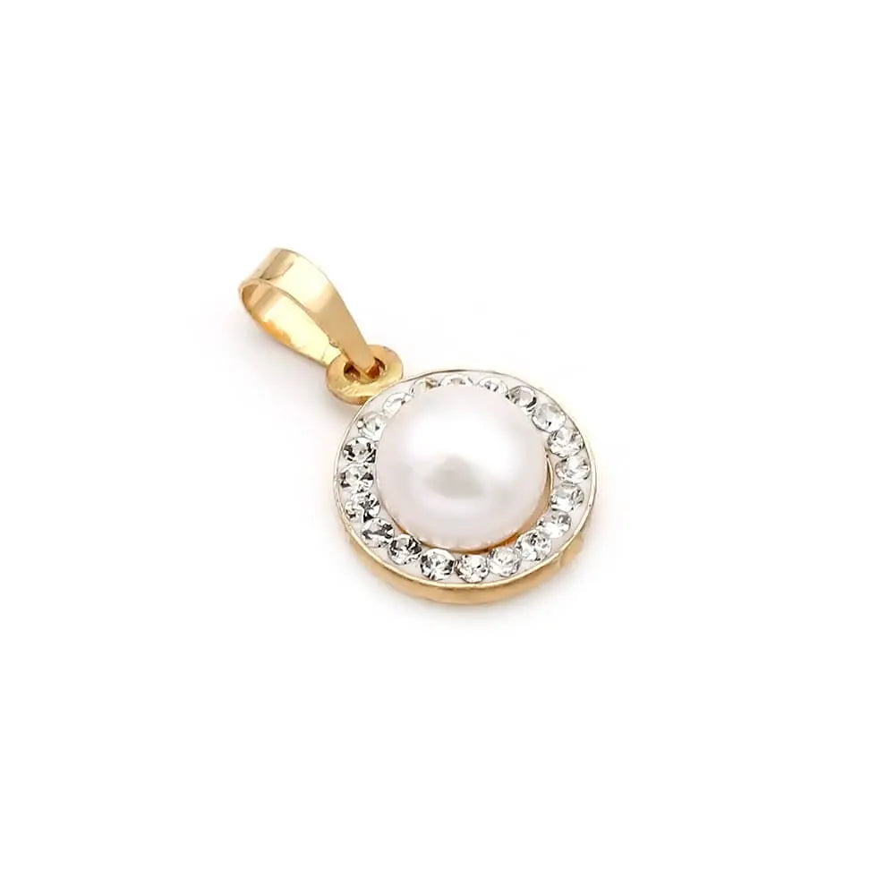 Μενταγιόν 110576 με Μαργαριτάρι Fresh Water Pearl 5mm 14ct - Κοσμηματοπωλείο Goldy