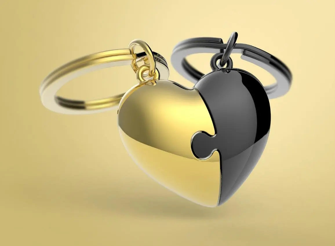 Metalmorphose MTM116-01 Puzzle Heart Μπρελόκ από Αλόη - Κοσμηματοπωλείο Goldy