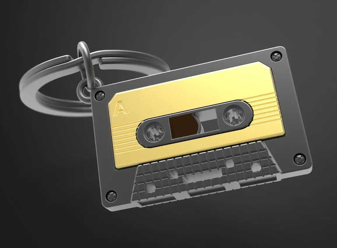 Metalmorphose MTM219-04 Audio Tape Μπρελόκ από Αλόη - Κοσμηματοπωλείο Goldy