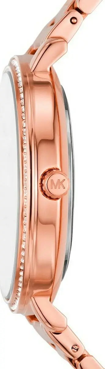 Michael Kors MK4594 Pyper Crystals Rose Gold Stainless Steel Bracelet - Κοσμηματοπωλείο Goldy