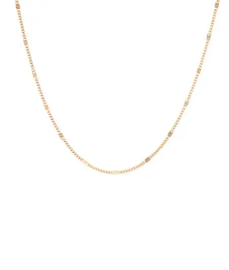 OOZOO Jewellery SN-2005 Κολιέ από Ροζ Επιχρυσωμένο Ατσάλι - Κοσμηματοπωλείο Goldy