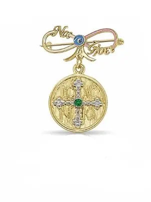 Παραμάνα PO11068 για Νεογέννητο Κοριτσάκι με Κωνσταντινάτο σε Χρυσό Κ9 - Κοσμηματοπωλείο Goldy