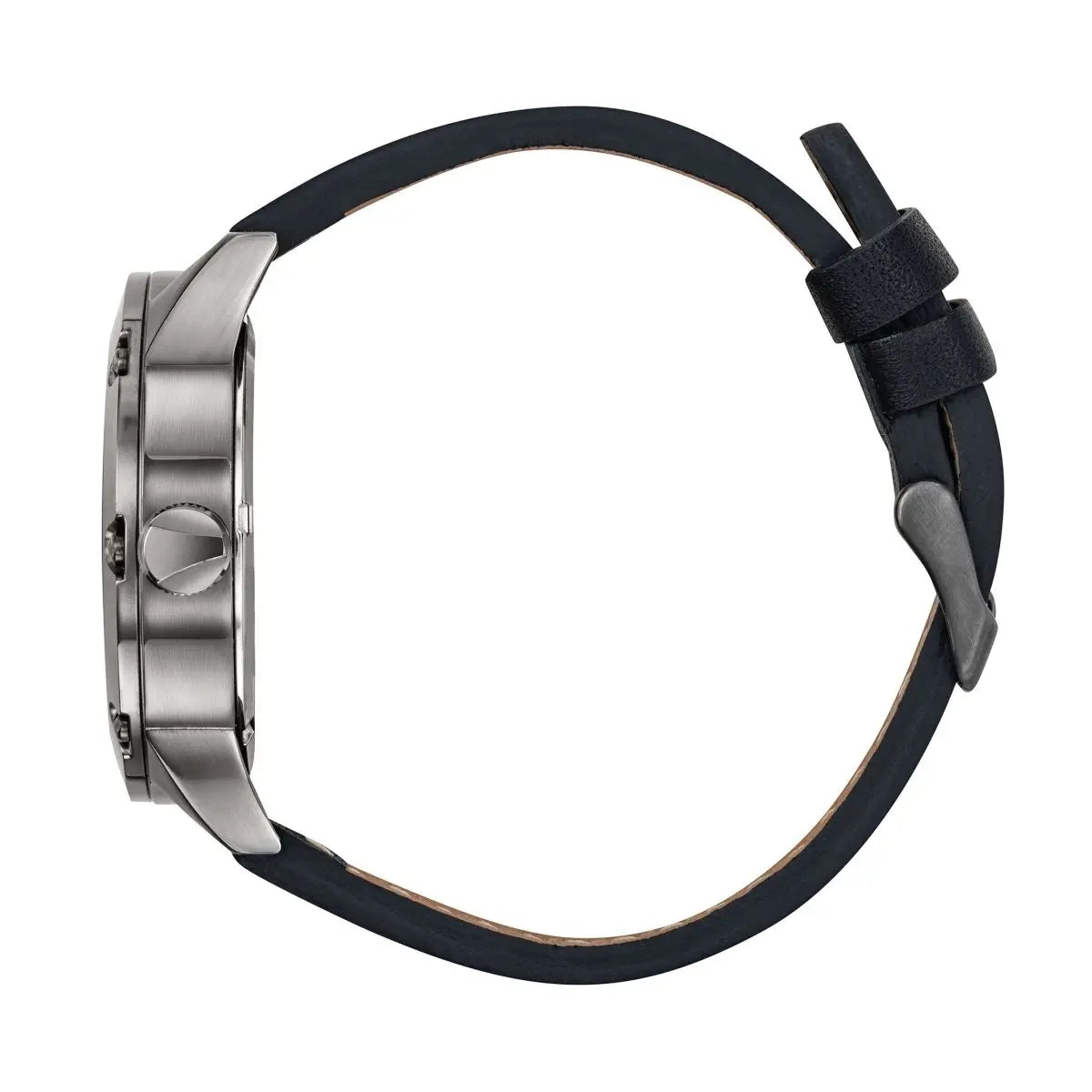 Patrouille De France 668512 Black Leather Strap - Κοσμηματοπωλείο Goldy