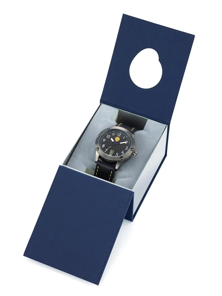 Patrouille De France 668512 Black Leather Strap - Κοσμηματοπωλείο Goldy