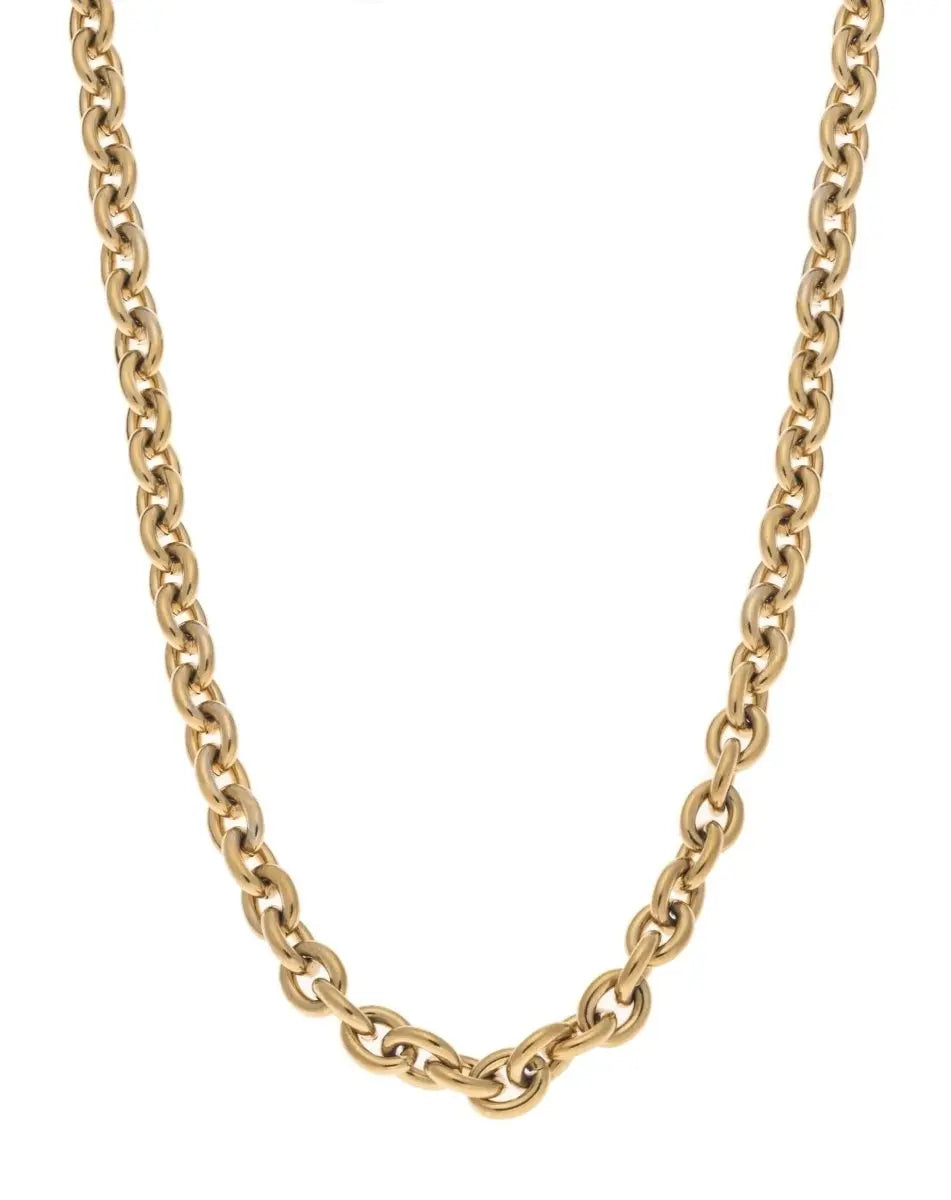 Puppis PUP14483G Κολιέ Αλυσίδα Από Επιχρυσωμένο Ανοξείδωτο Ατσάλι - Κοσμηματοπωλείο Goldy