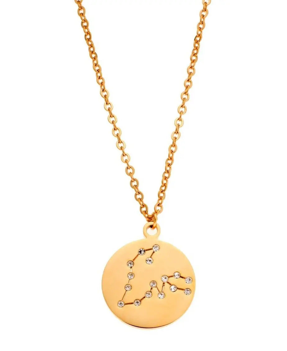 Puppis PUP30074G Κολιέ Ζώδιο Ιχθύες Από Ατσάλι - Κοσμηματοπωλείο Goldy