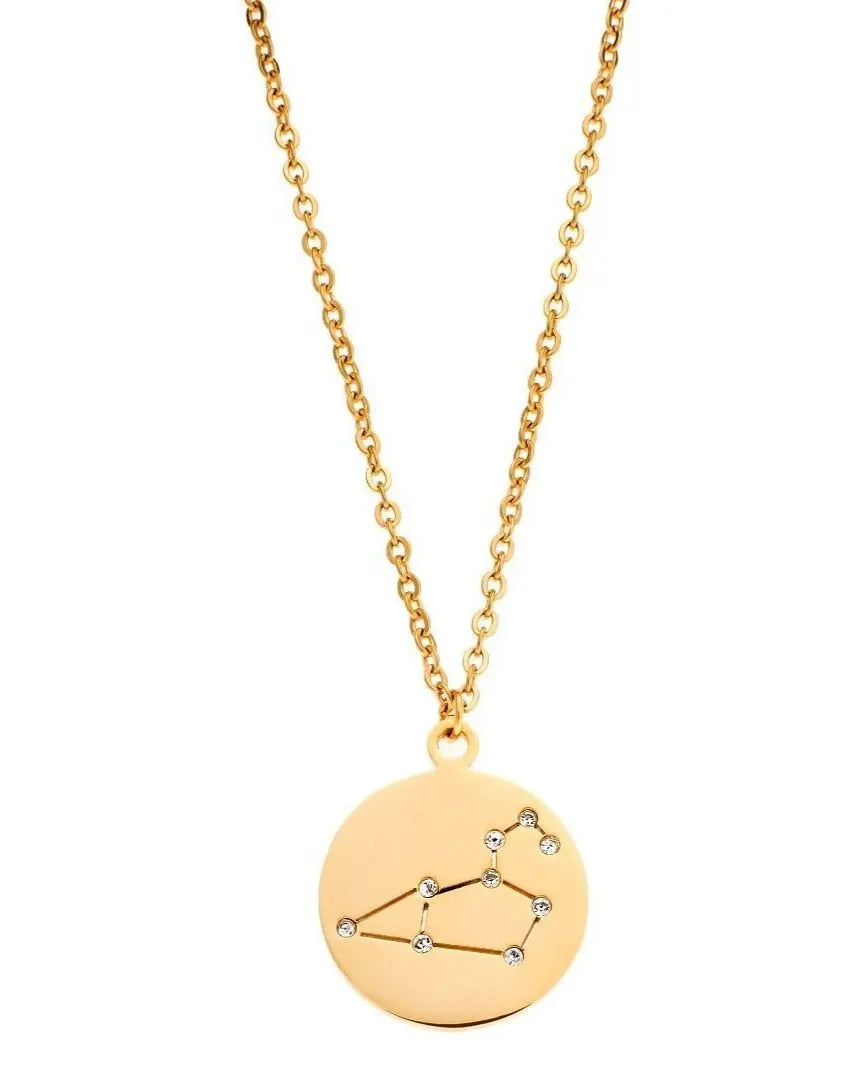 Puppis PUP30076G Κολιέ Ζώδιο Λέων Από Ατσάλι - Κοσμηματοπωλείο Goldy