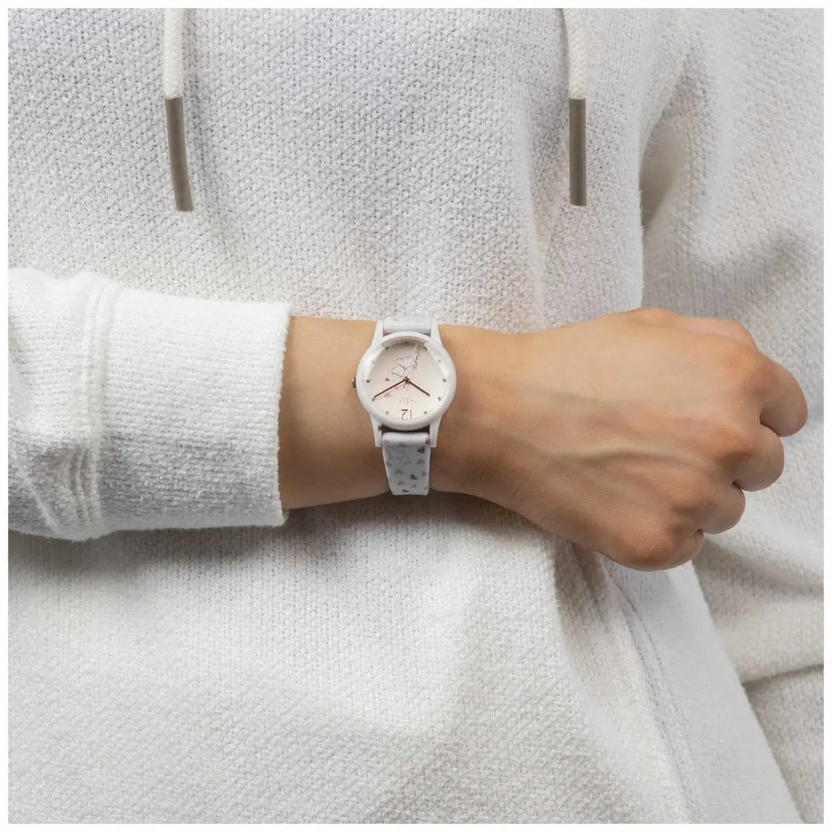 Radley London RY21374 Heart White Silicon Strap - Κοσμηματοπωλείο Goldy