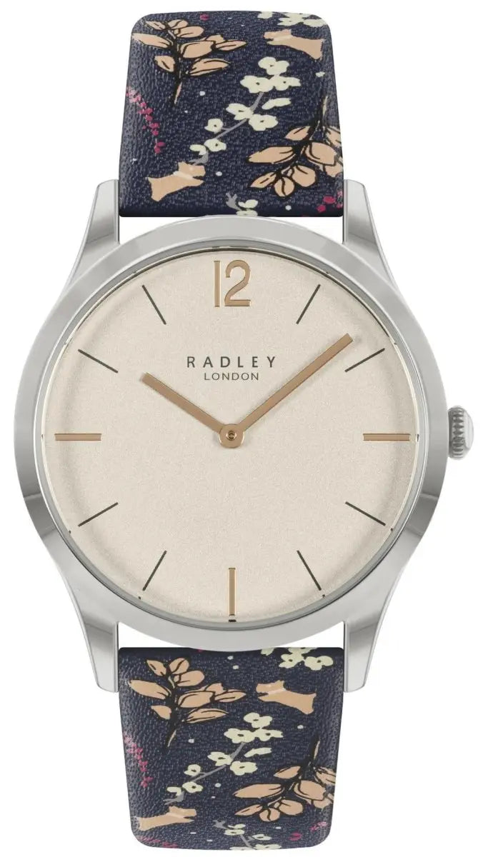 Radley London RY21419A Floral Blue Leather Strap - Κοσμηματοπωλείο Goldy